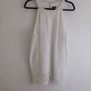 Torrid off white halter neck blouse size 2X